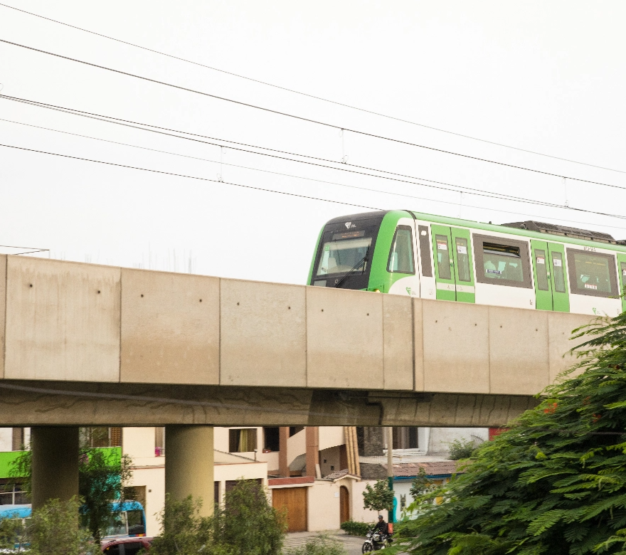 High-speed rail train in Wuhan
